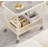Scandinavian Glass Side Table With Wheels - Modern Mobile End Table For Living Room, Bedroom Or Office - Minimalist Square Design With Sturdy Metal Frame