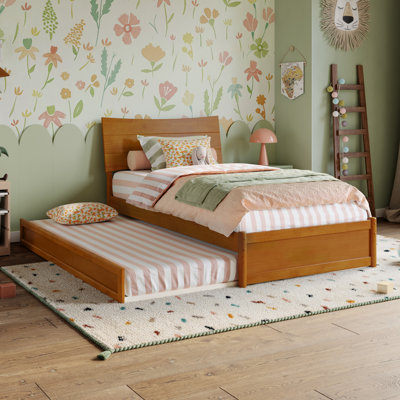 Harlowe Wood Platform Bed with Trundle