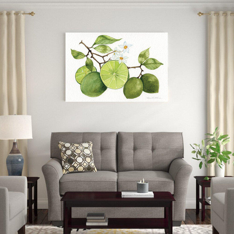 «Citrus Garden VII» par Kathleen Parr McKenna, reproduction d'art sur toile tendue, H 32 po x l 48 po