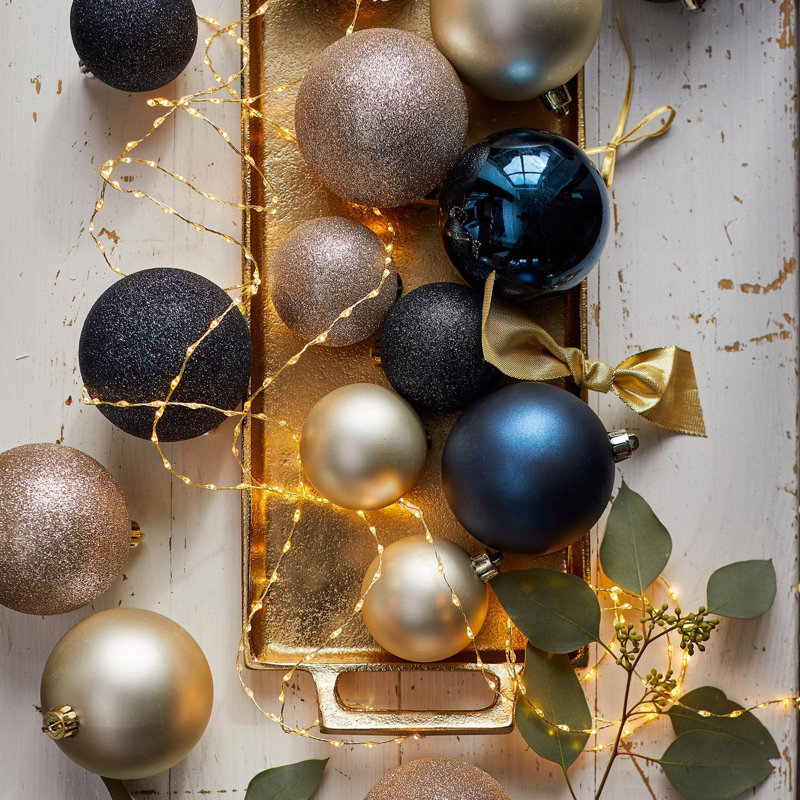 Ornements incassables Decoris Gold, Doré