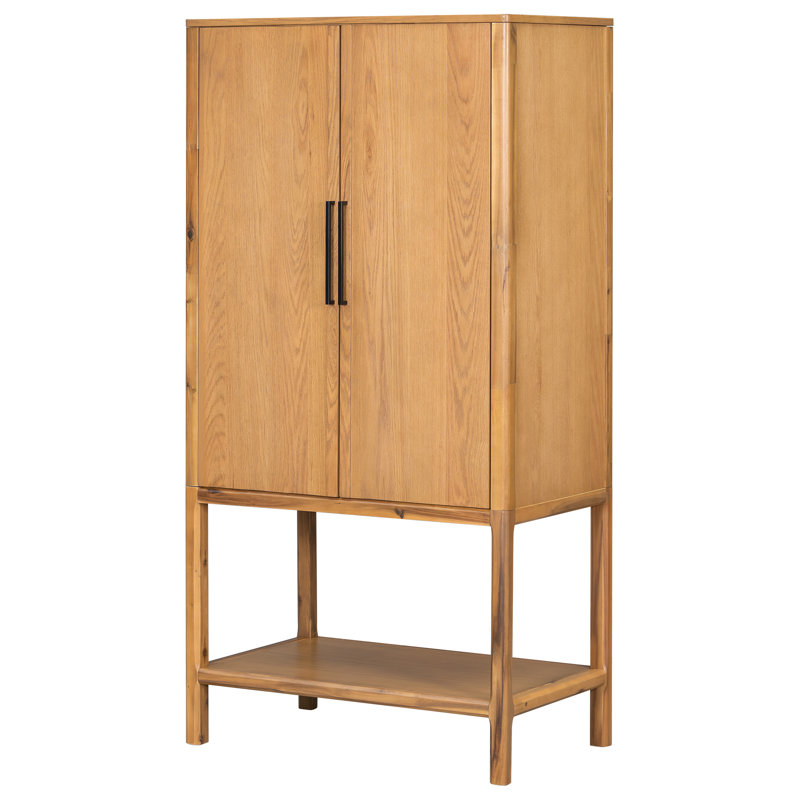Buffet, armoire de cuisine avec rangement, Naturel
