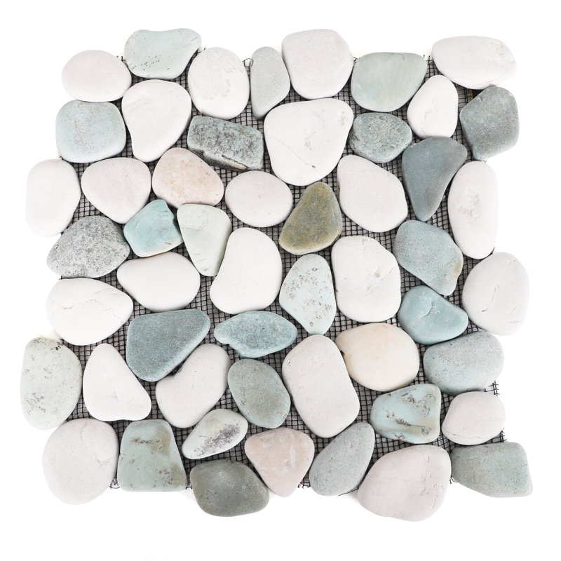 Stone Wall Tiles - 10 Pack, Sea Green