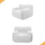 Fauteuil d'appoint large et surdimensionné rembourré-1224339240
