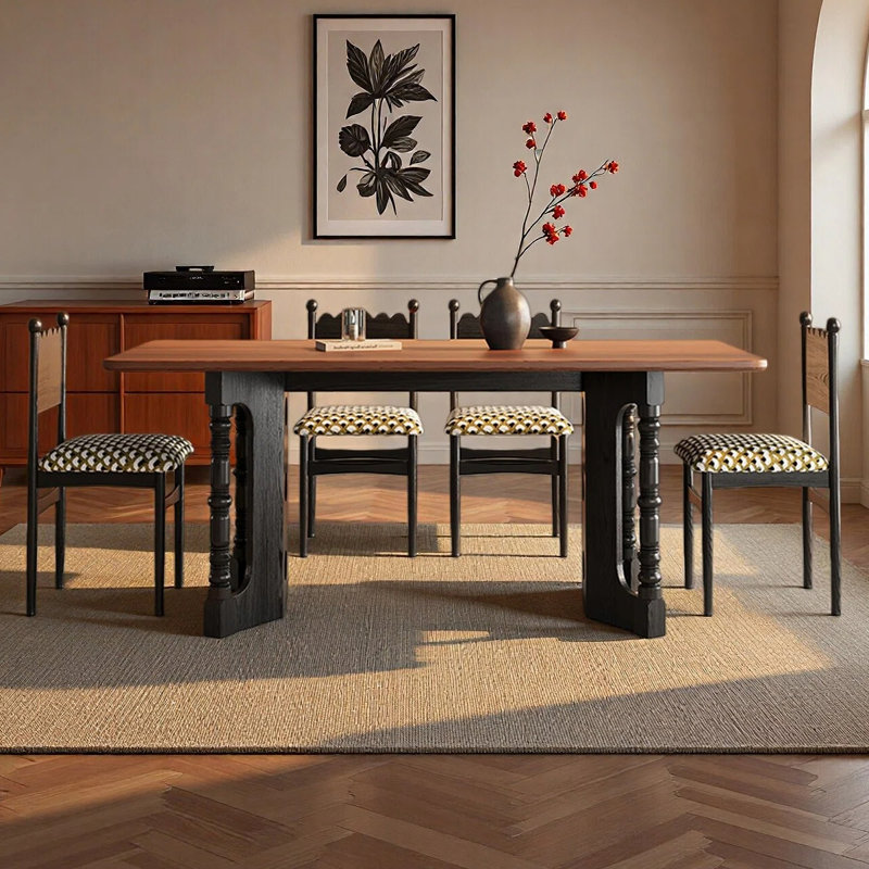 Southsea Rectangular dining table for home use, 29.53”H x 55.12”L x 31.5”W