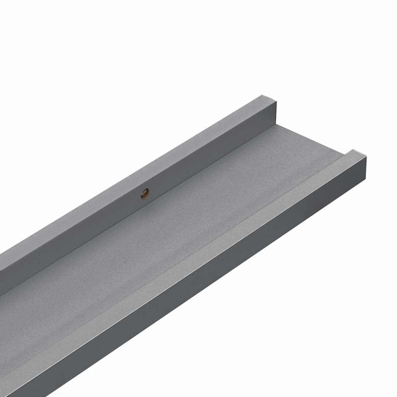Floating Shelf, 1.2'' H x 23.6'' W x 1.2'' D, Gray