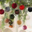 Ensemble de boules de Noël en velours, décorations d'arbre de Noël à paillettes, boules de Noël floquées, décoration de fête de mariage, centre de table-633327025