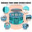 24'' H Panel Fabric Exercise Pen With Door