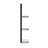 Mirrored Glass Wall Mounted Shelves 3 lay