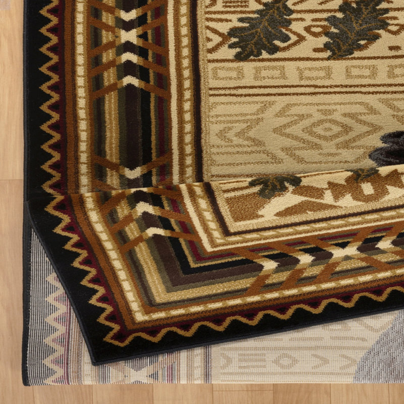 2 pi 7 po X 7 pi 3 po Tapis Lodge, Tapis de couloir 2 pi 7 po x 7 pi 3 po