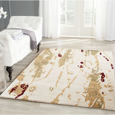 Darryl Abstract Wool Hand Woven Area Rug
