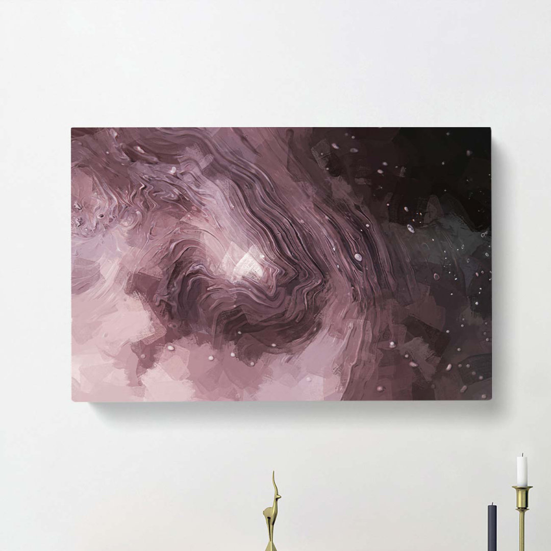 Swirling Passions In Abstract - Wrapped Canvas
