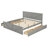 Natan Panel Storage Bed,Platform Bed,Bed Frame with Four Storage Drawers and Support Legs