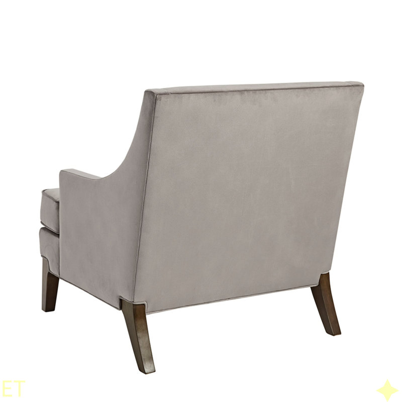 Anna Arm Accent Chair, Light Gray