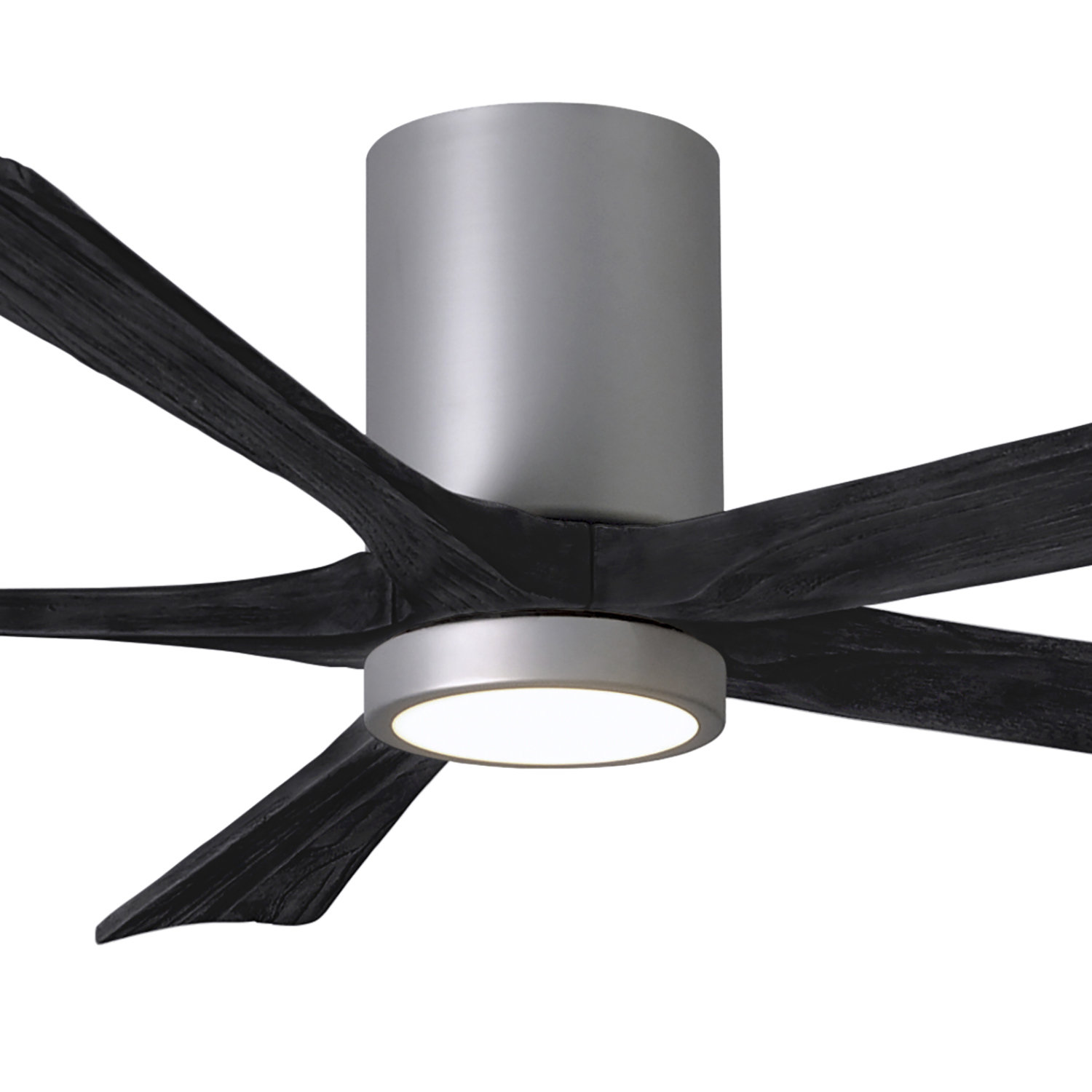 Irene Ceiling Fan with LED Light Kit, Brushed Nickel, Matte Black, 60"