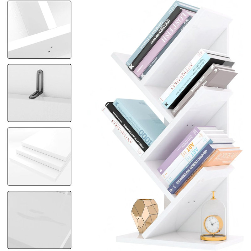 60cm H x 30cm W Bookcase, White