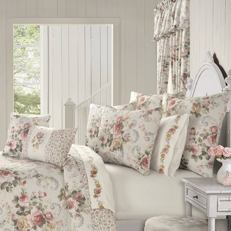 Ensemble de courtepointe , Courtepointe pour lit simple + 1 taie décorative