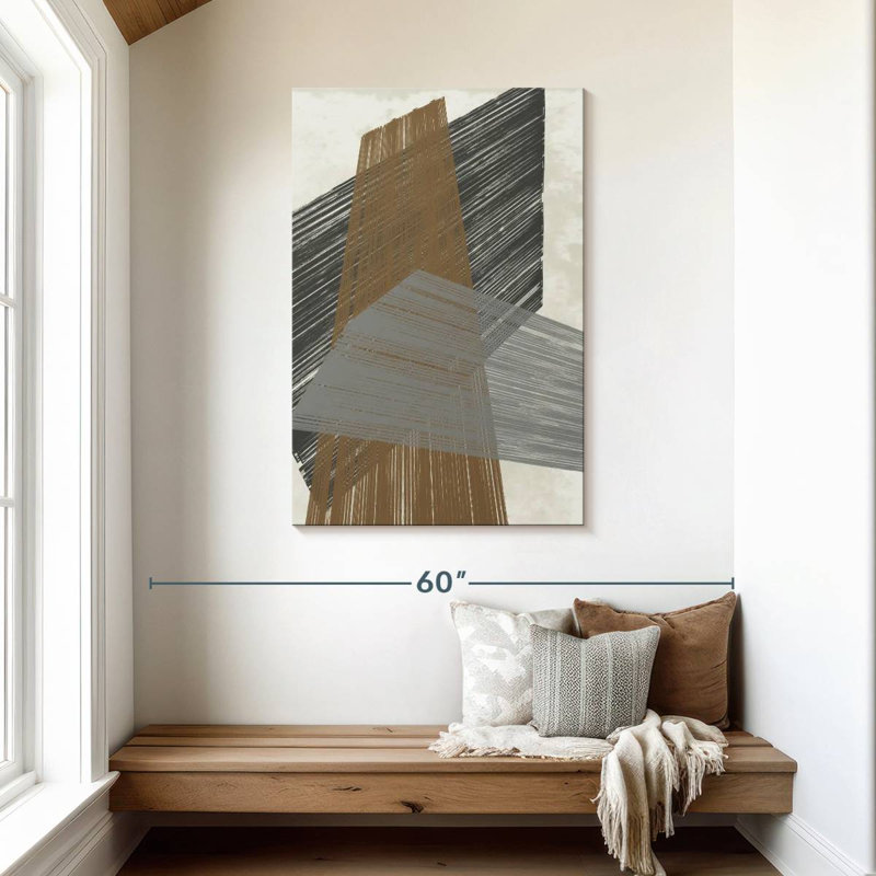 Avery Triangle Stripes I, 45" H x 30" W