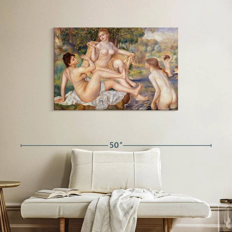 Leisha The Large Bathers, H 26 po x l 39 po