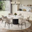 59" Round Marble Dining Table for 6-8 People-1252862871