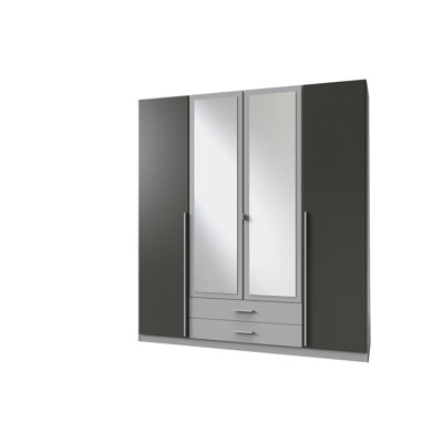 Olavo 4 Door Manufactured Wood Wardrobe