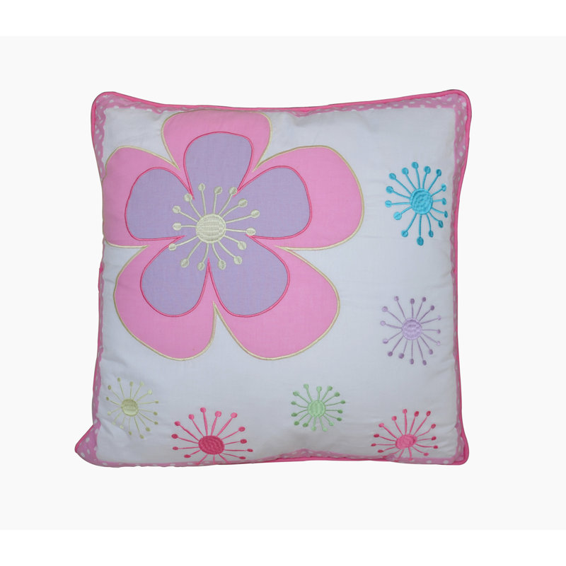 Blossom Floral Cotton Throw Pillow