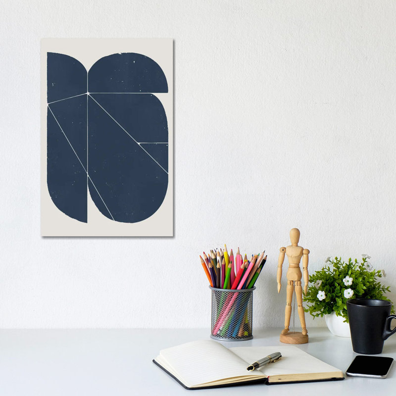 Abstract Blue XI - Wall Art Print - Wrapped Canvas