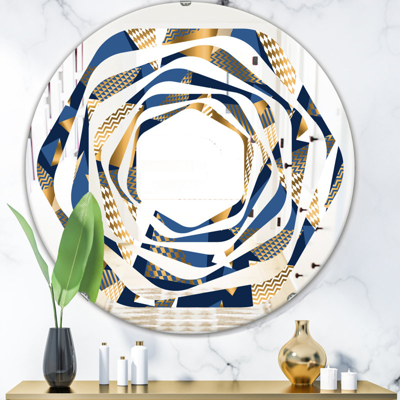 Miroir mural Whirl Cubes, H 31,5 po x l po