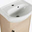 Petit meuble-lavabo autoportant de 18 pouces avec lavabo