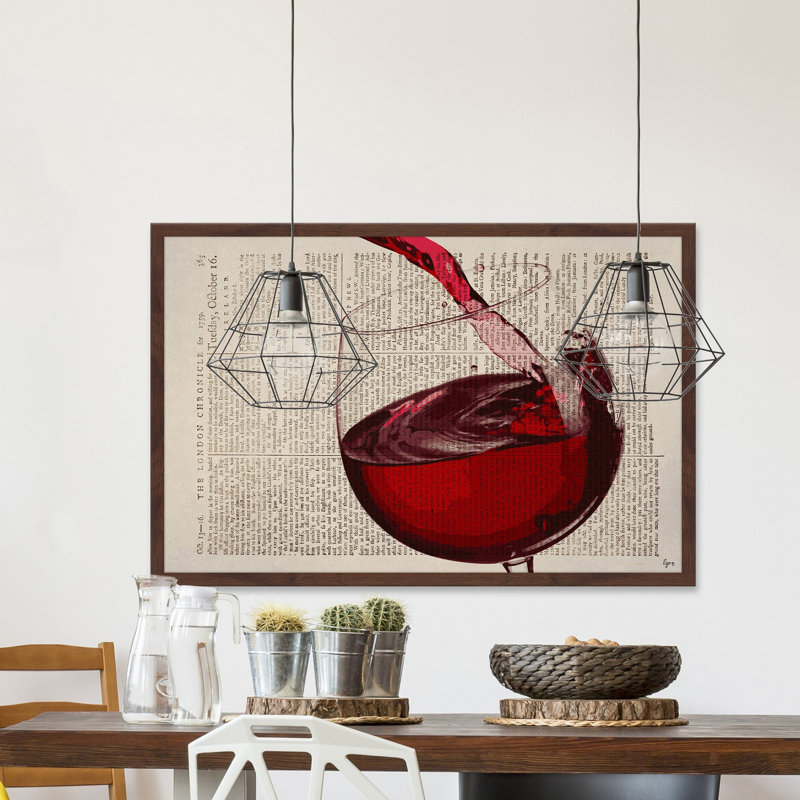 « pinot noir », reproduction d’art encadrée, H 12 po x l 18 po x P 1,5 po