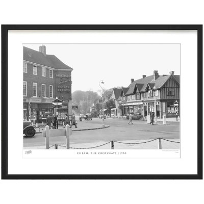 Cheam, The Crossways C1950 by Francis Frith - Single Picture Frame Print