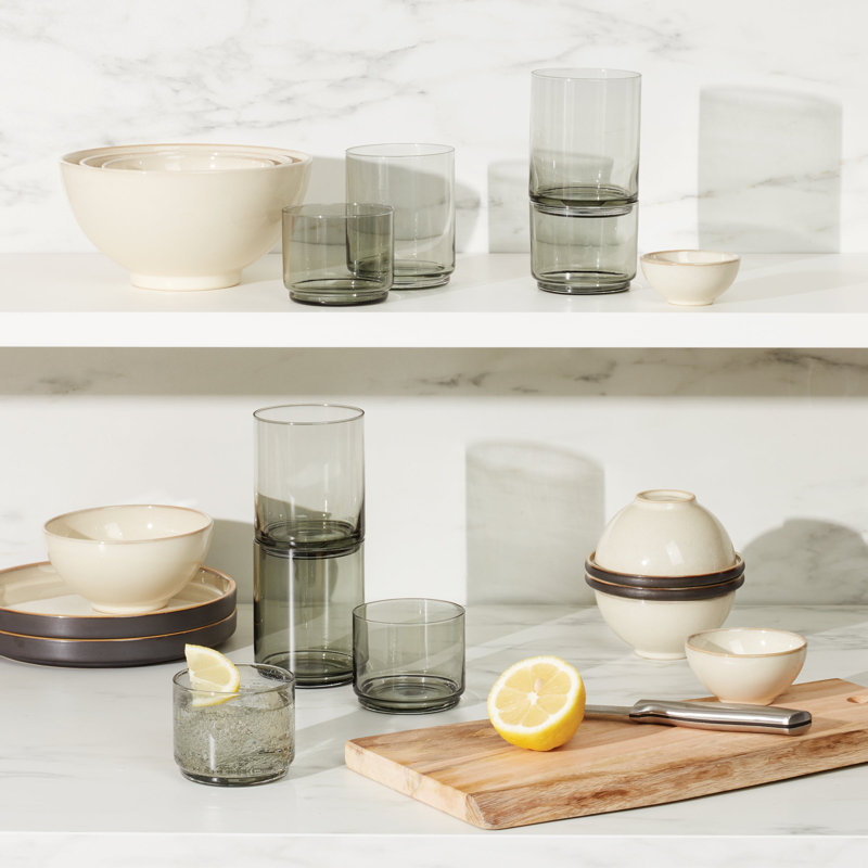 Verres courts 4 pièces Tuscany Stackables Classics, Clair