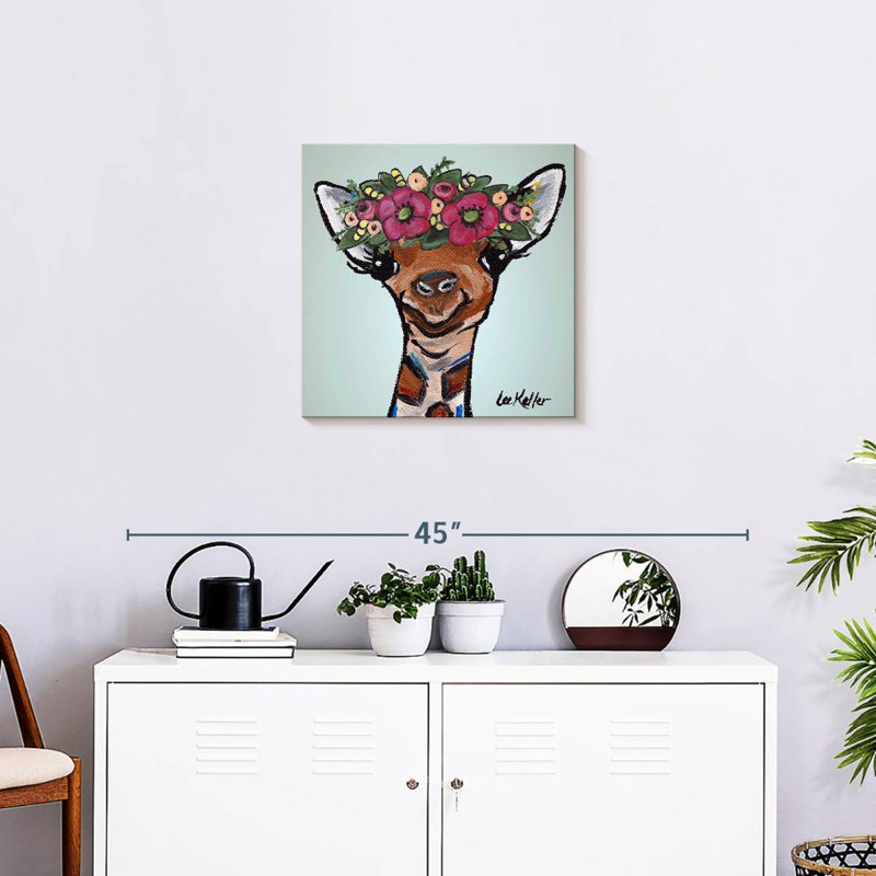 Brampt Giraffe Flower Crown, 20'' H x 20'' W