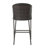 Outdoor PE Rattan Barstools With Waterproof Cushions, Set Of 2