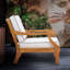 Teak Deep Seating Patio Chair with Cushions