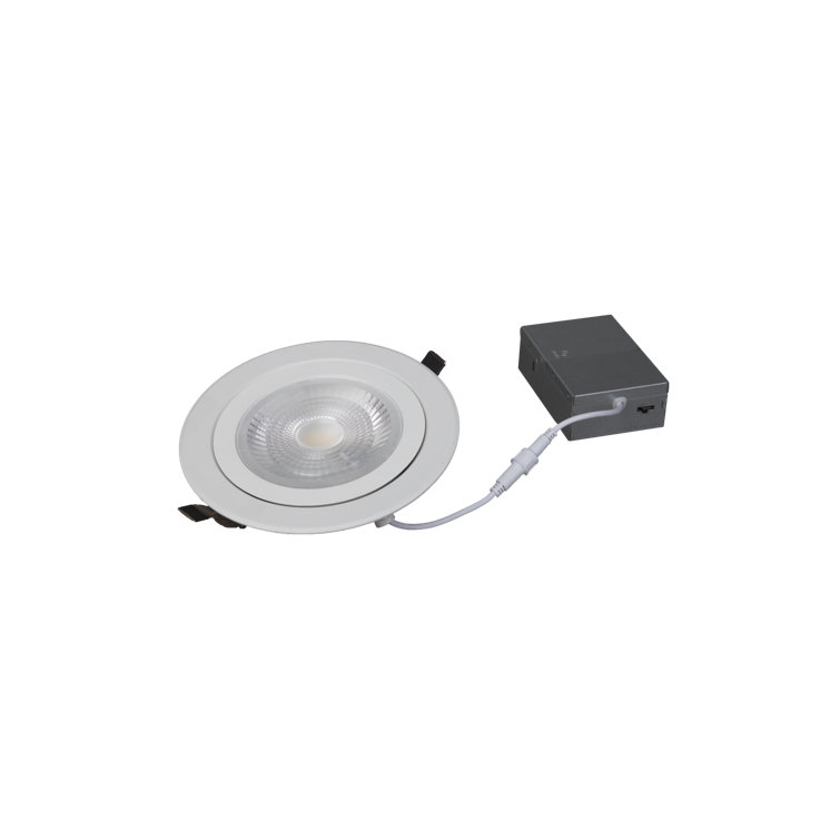 4" LED Gimbal Recessed Downlight 9W Dimmable 2700/3000/3500/4000/5000K Selectable