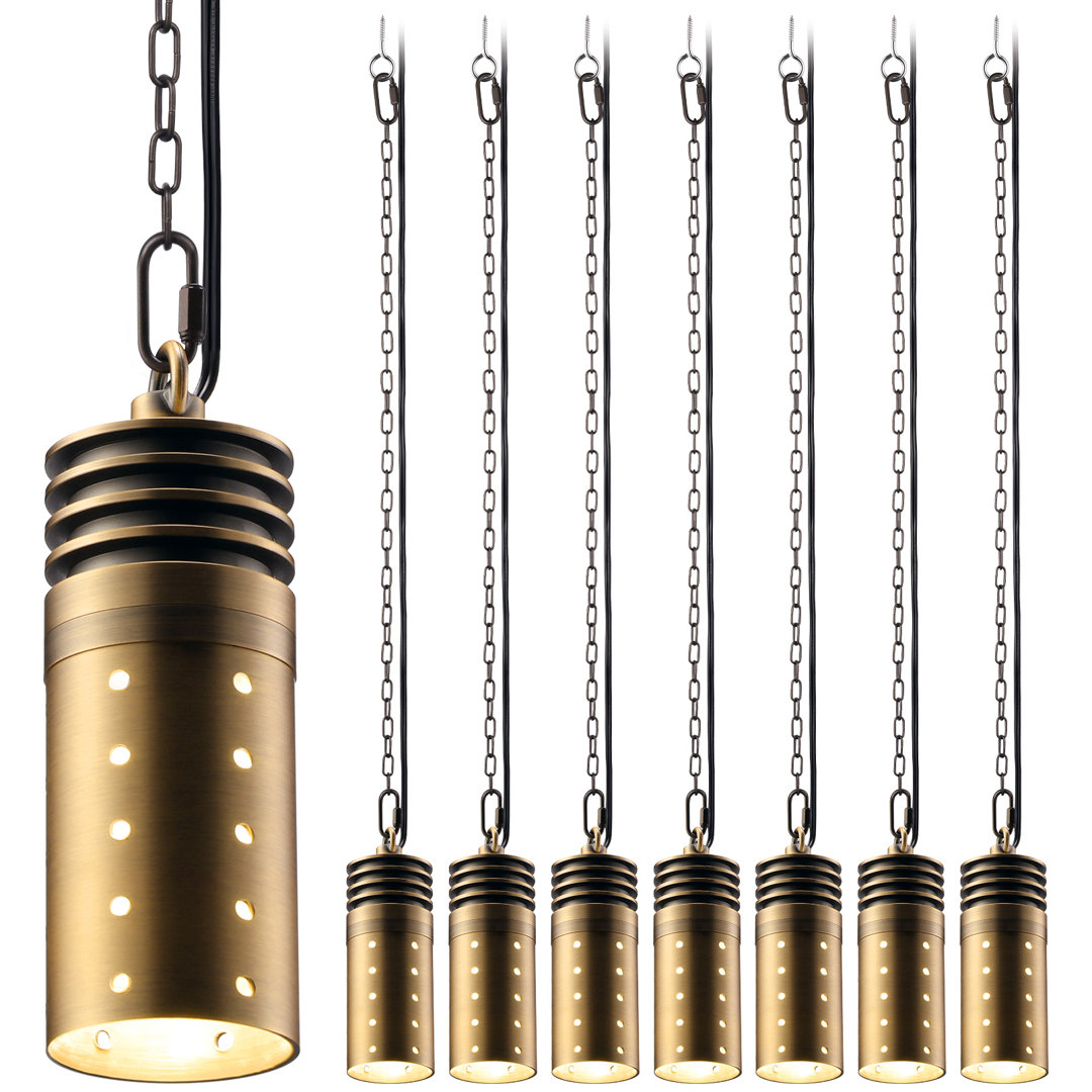 Naiel LED Outdoor Pendant (Set of 8) Arlmont & Co. Fixture 