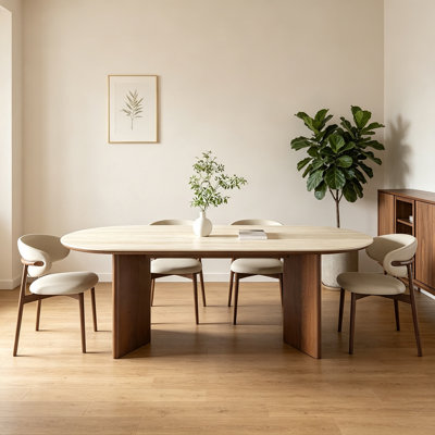 Modern Simple Oval Sintered Stone Dining Table