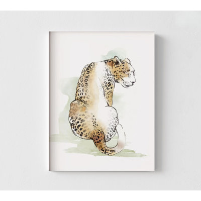 Jaguar Painting Print, Framed Jaguar Art Print, Big Cat Wall Art Print, Safari Animals Wall Decor, Framed Wall Art, Oversized Wall Art