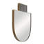 Lianna Half-circle Marble Wall Mirror
