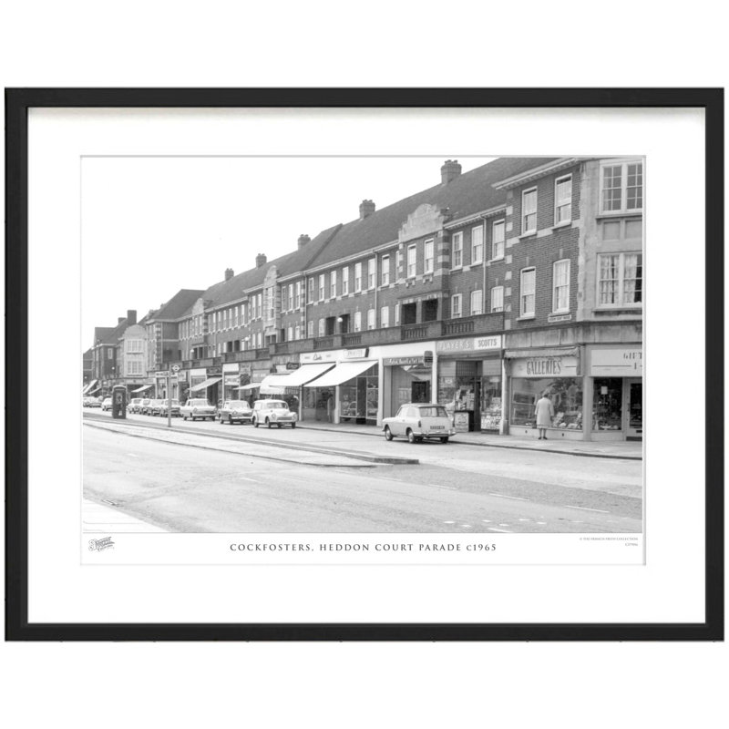 Cockfosters, Heddon Court Parade C1965 by Francis Frith - Single Picture Frame Print, 40cm H x 50cm W x 2.3cm D