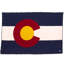 Colorado Flag Wool Throw