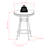 Dakobe Round Metal Base Dining Table