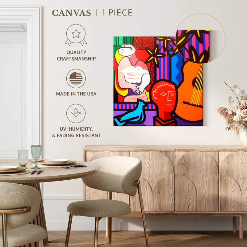 Senne nature morte avec Picassos rêve, H 16 po x l 16 po