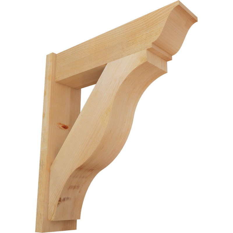 Funston Traditional Outlooker, 30" D x 34" H, 8" W Douglas Fir (Rough Sawn)
