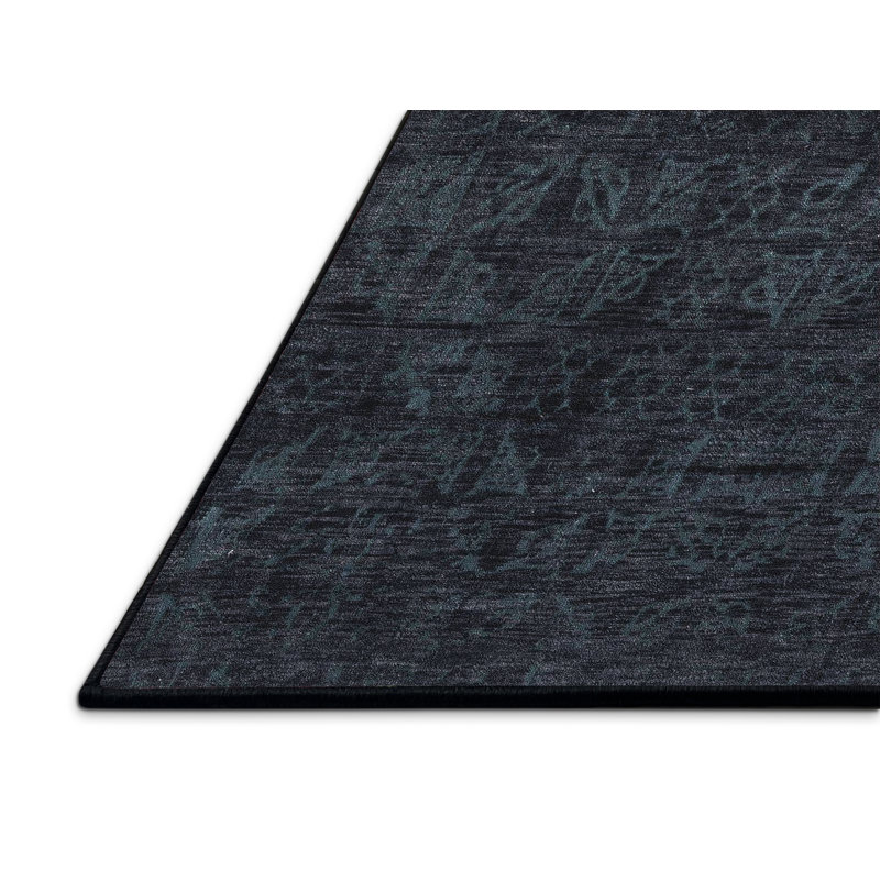 Tapis décoratif multicolore à motif abstrait, Rectangle 6 pi x 9 pi