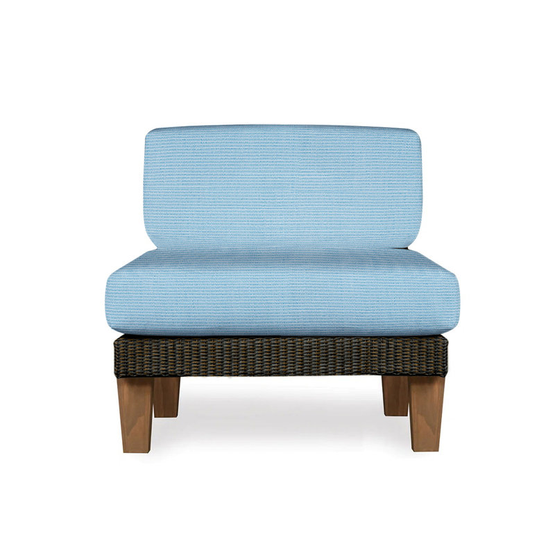 Catalina Outdoor Teak Lounge Chair, Mink, Remy Shadow