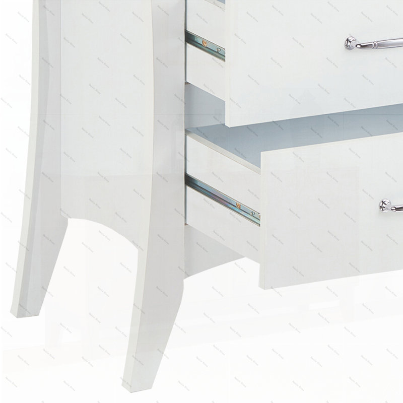 White 2-Drawer Nightstand
