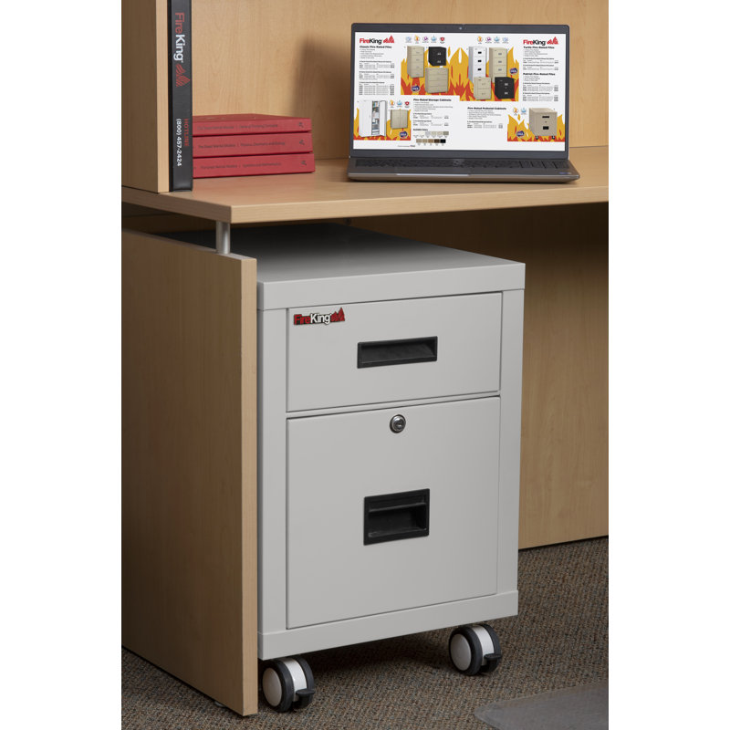2 - Drawer File Cabinet, Black