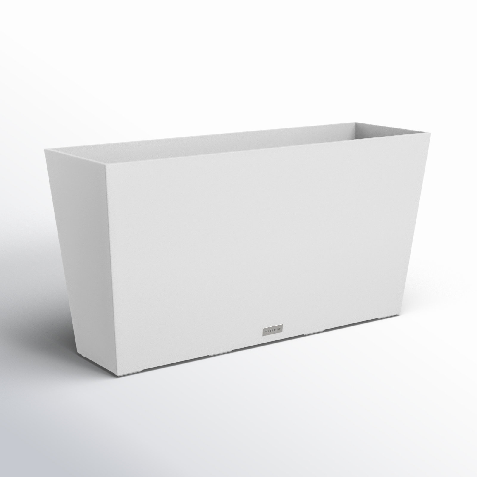 Pure Series Midori Planter, 15.25" H x 31" W x 10" D, 1, White