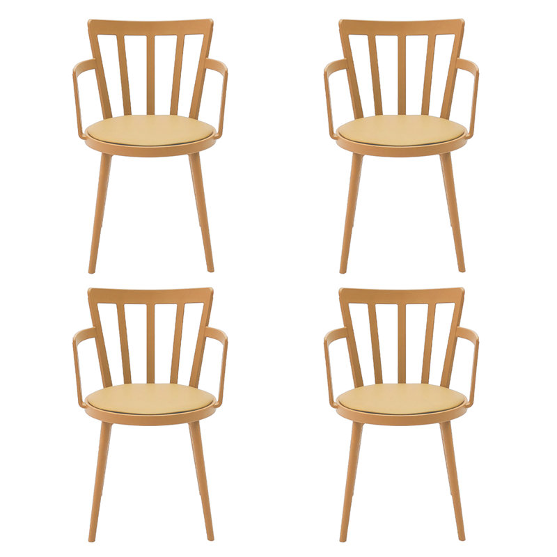 40cm H Full Back Armchair in Orange